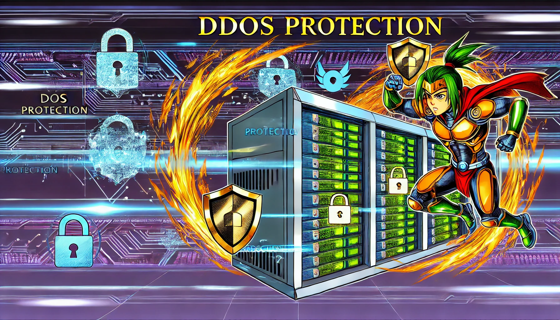 DDOS Protection high-performance server shielded