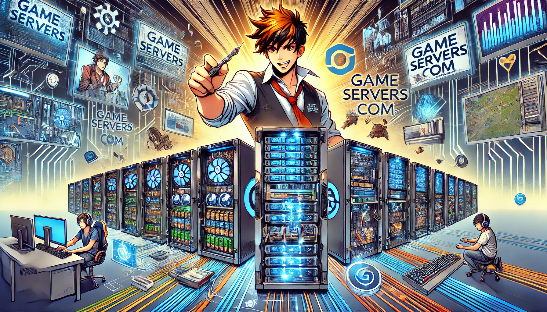 GameServers.com logo and branding