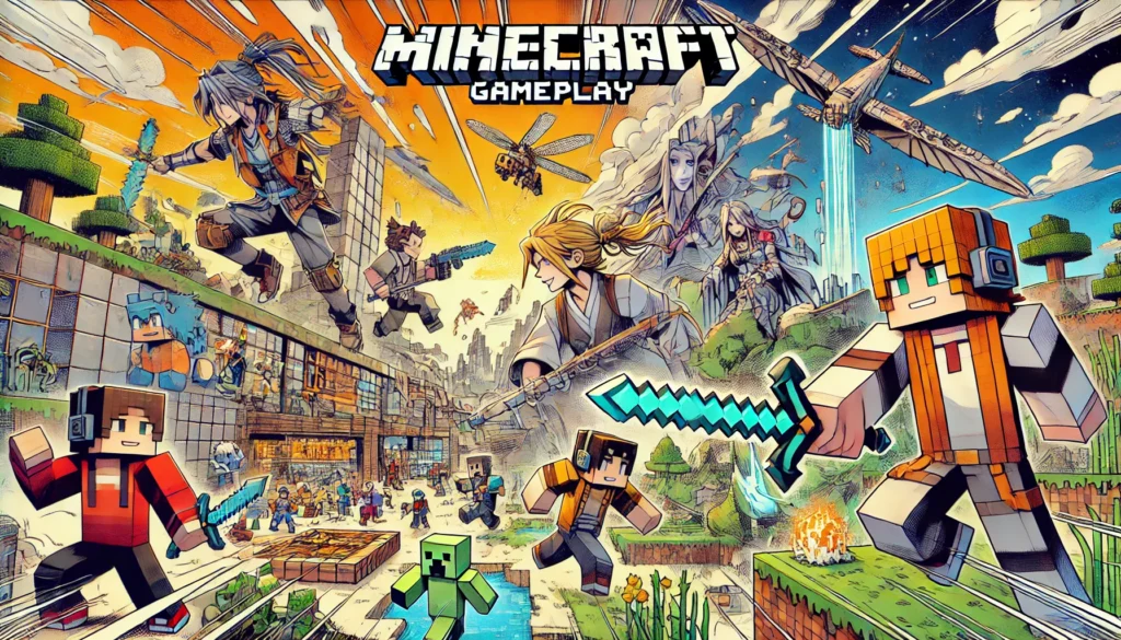 Minecraft gameplay